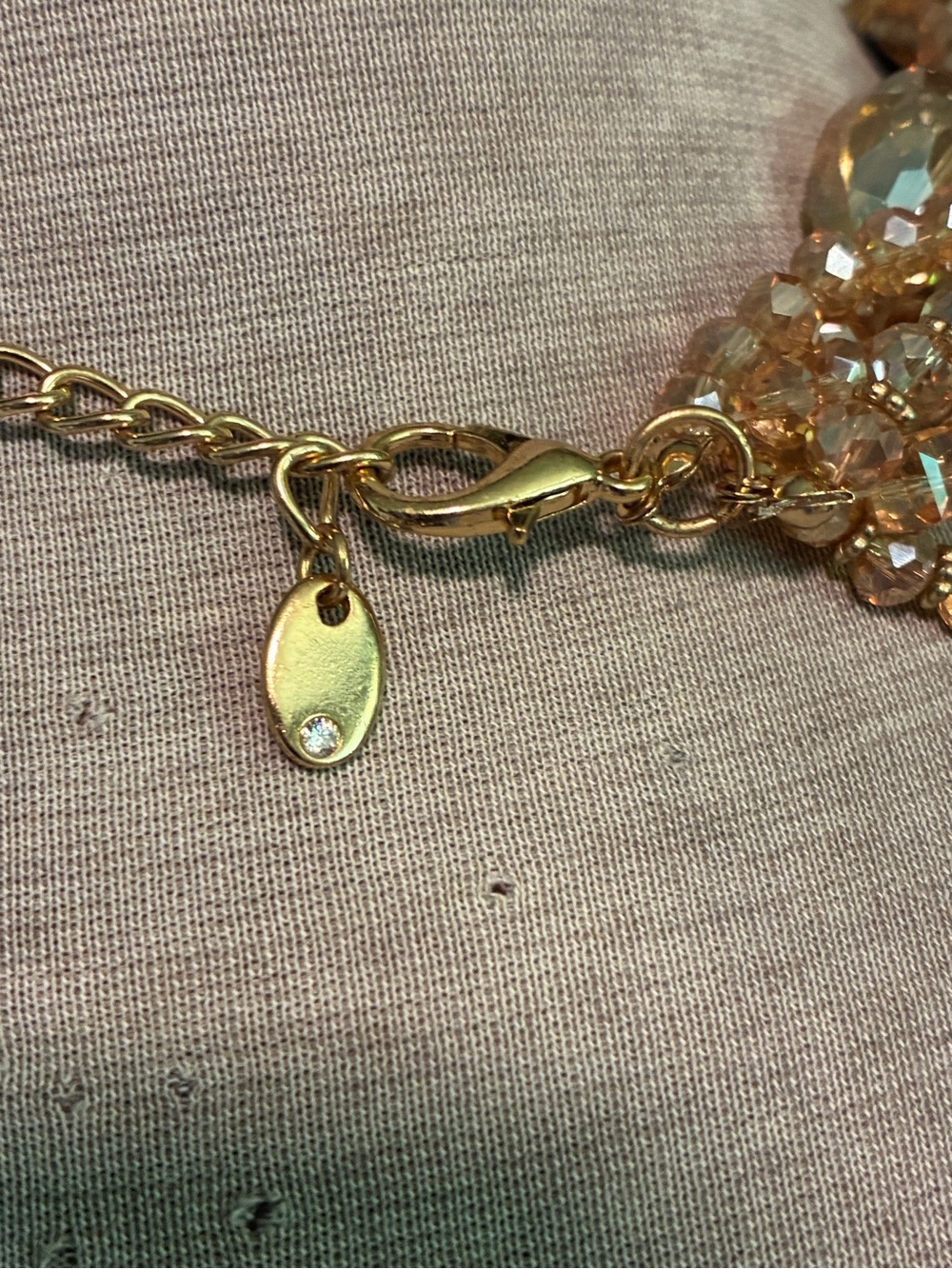 Christian Siriano New York Champagne Crystal Choker - Picture 2 of 7